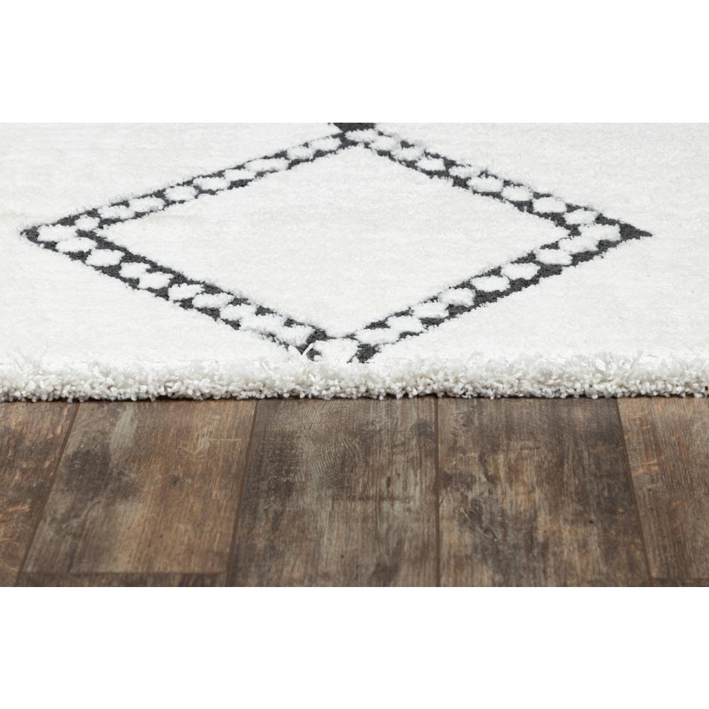 Contemporary Rectangle Area Rug, Ivory, 3'3" X 5'. Picture 3