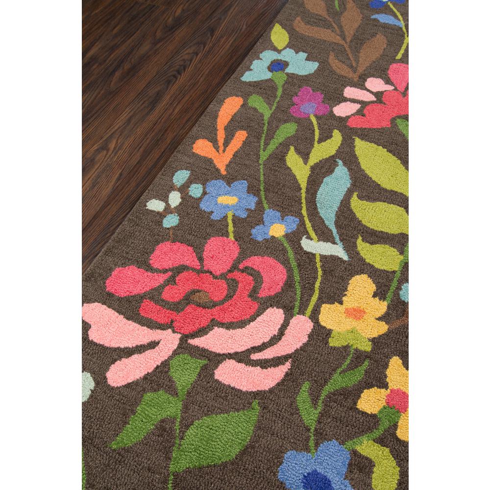 Casual Rectangle Area Rug, Brown, 3'9" X 5'9". Picture 2