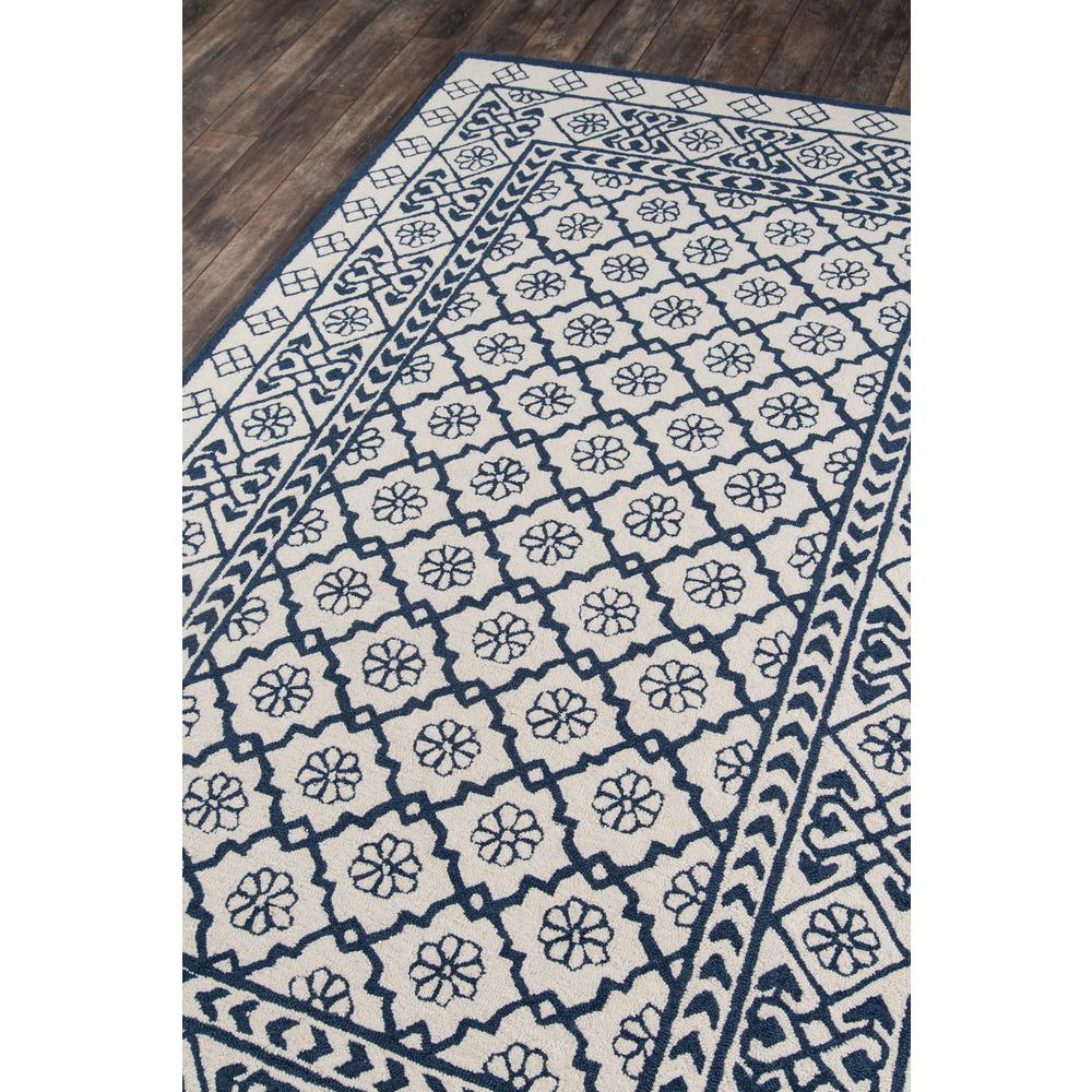 Contemporary Rectangle Area Rug, Blue, 3'9" X 5'9". Picture 2