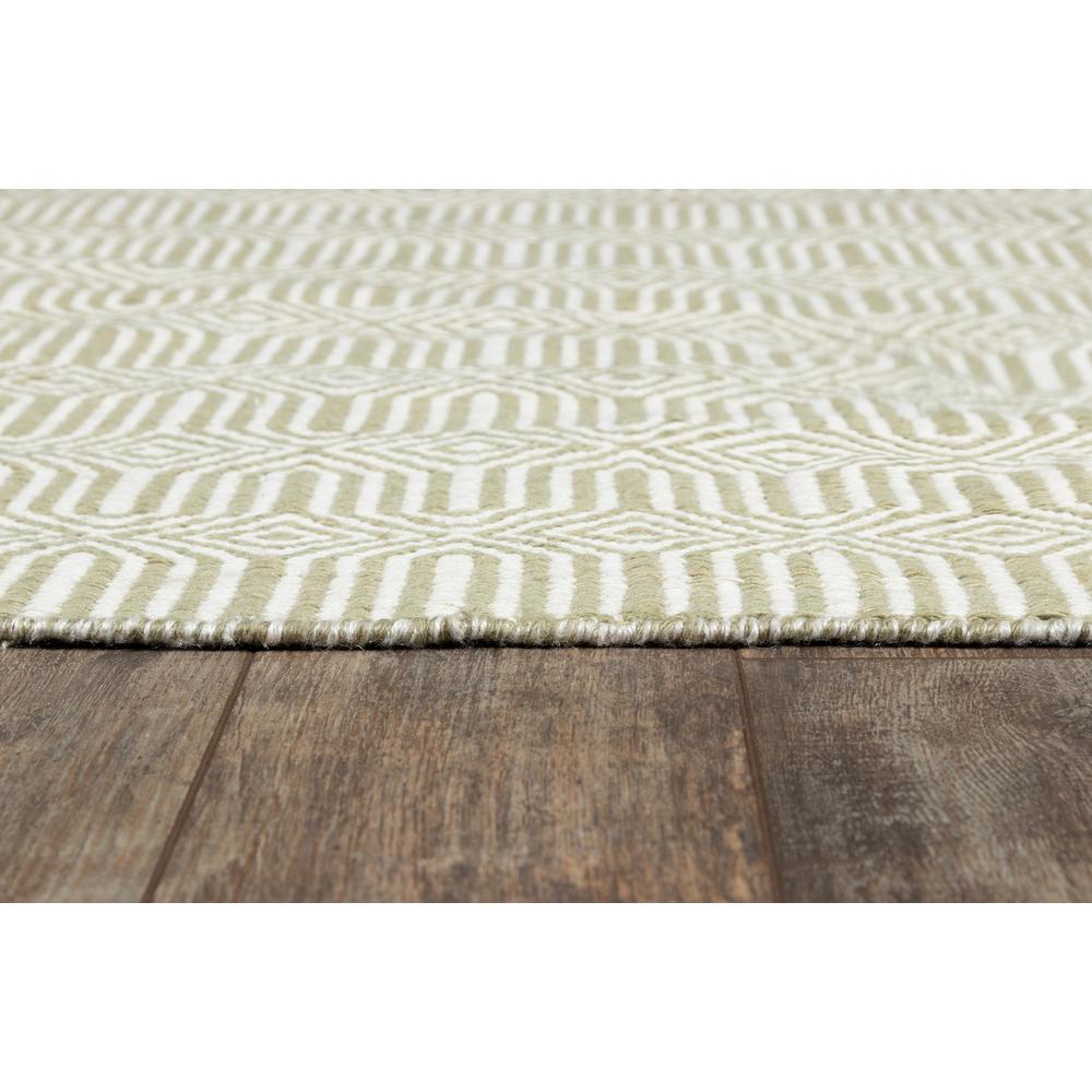Contemporary Rectangle Area Rug, Green, 3'6" X 5'6". Picture 3