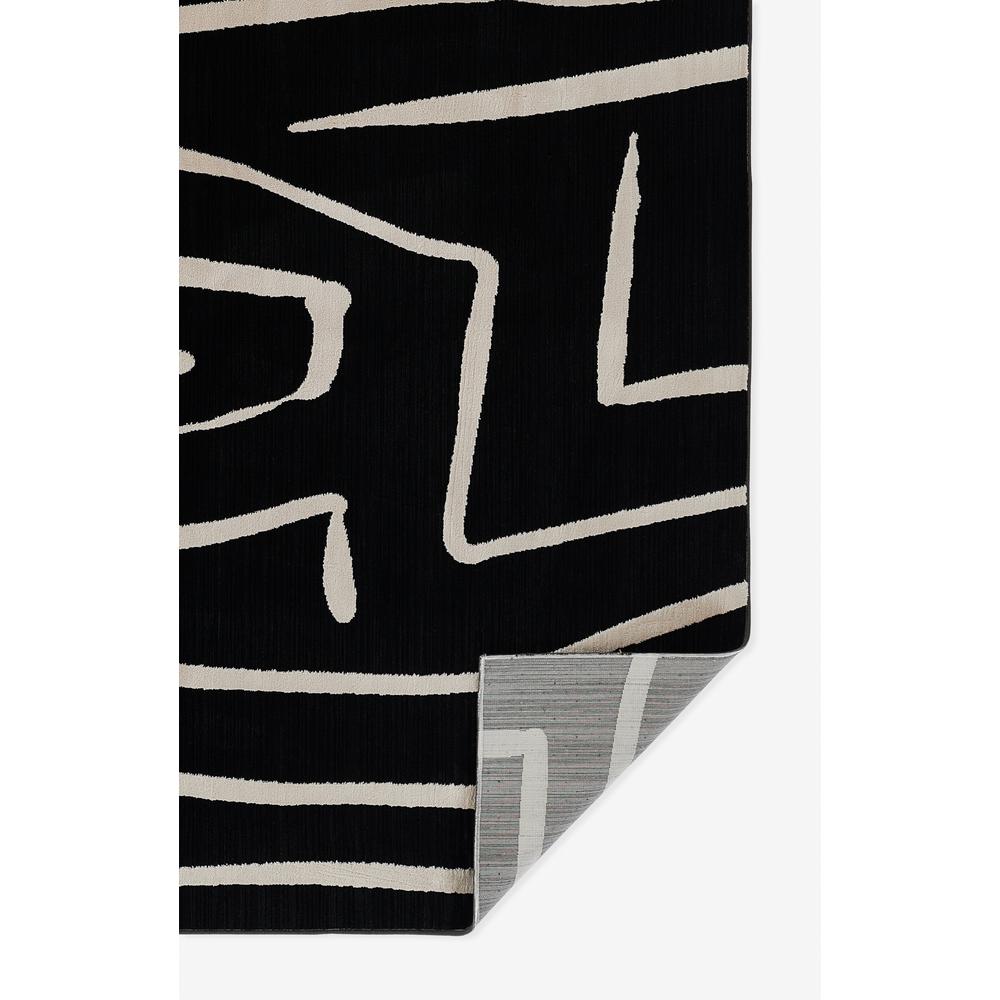 Contemporary Rectangle Area Rug, Black, 3'11" X 5'7". Picture 3