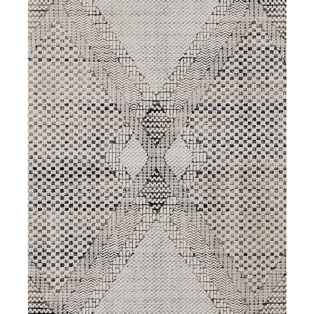 Contemporary Rectangle Area Rug, Ivory, 3'11" X 5'7". Picture 7