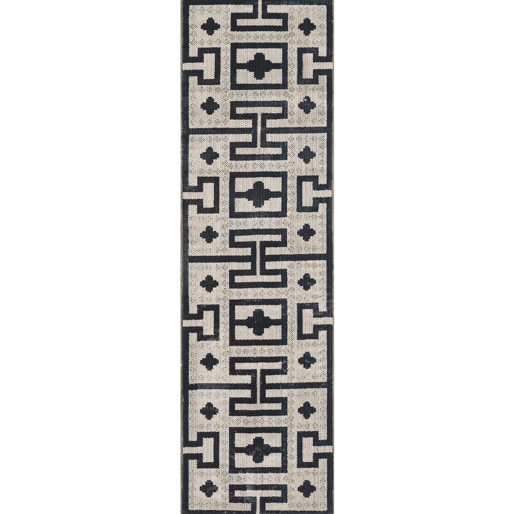 Contemporary Rectangle Area Rug, Ivory, 3'11" X 5'7". Picture 5