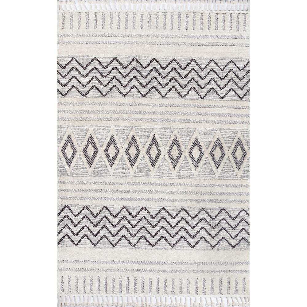 Contemporary Runner Area Rug, Grey, 2'3" X 10' Runner. Picture 1