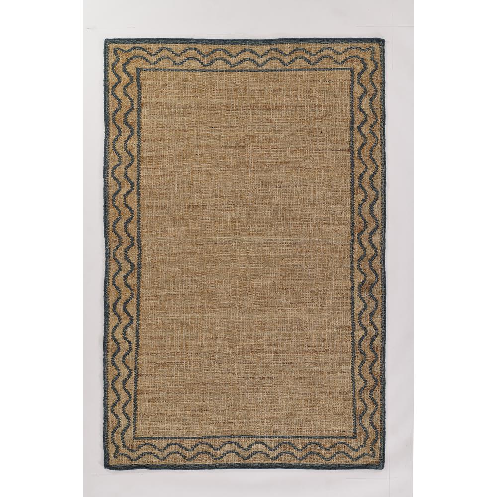 Contemporary Rectangle Area Rug, Slate, 3'6" X 5'6". Picture 1