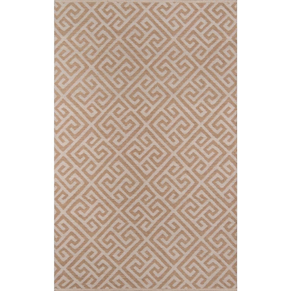 Contemporary Rectangle Area Rug, Brown, 3'6" X 5'6". Picture 1