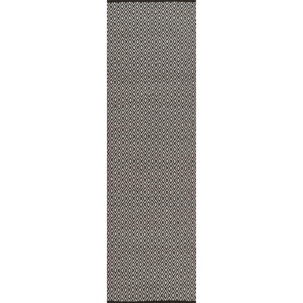 Contemporary Runner Area Rug, Brown, 2'3" X 8' Runner. Picture 5