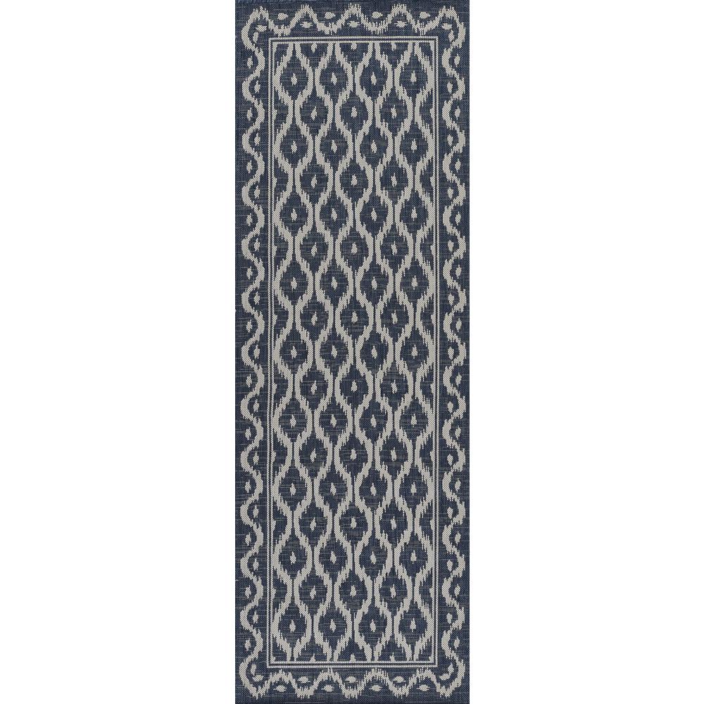 Contemporary Rectangle Area Rug, Blue, 3'3" X 5'. Picture 5