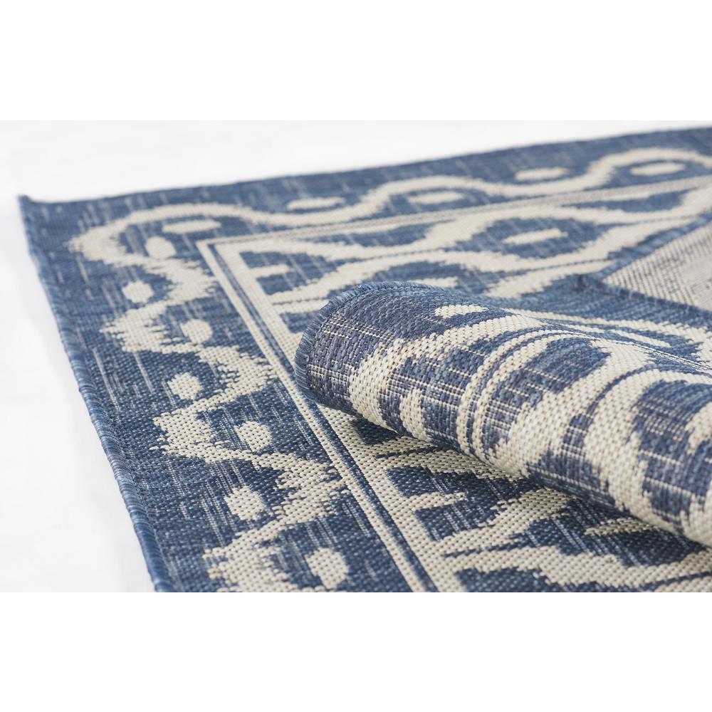 Contemporary Rectangle Area Rug, Blue, 3'3" X 5'. Picture 8