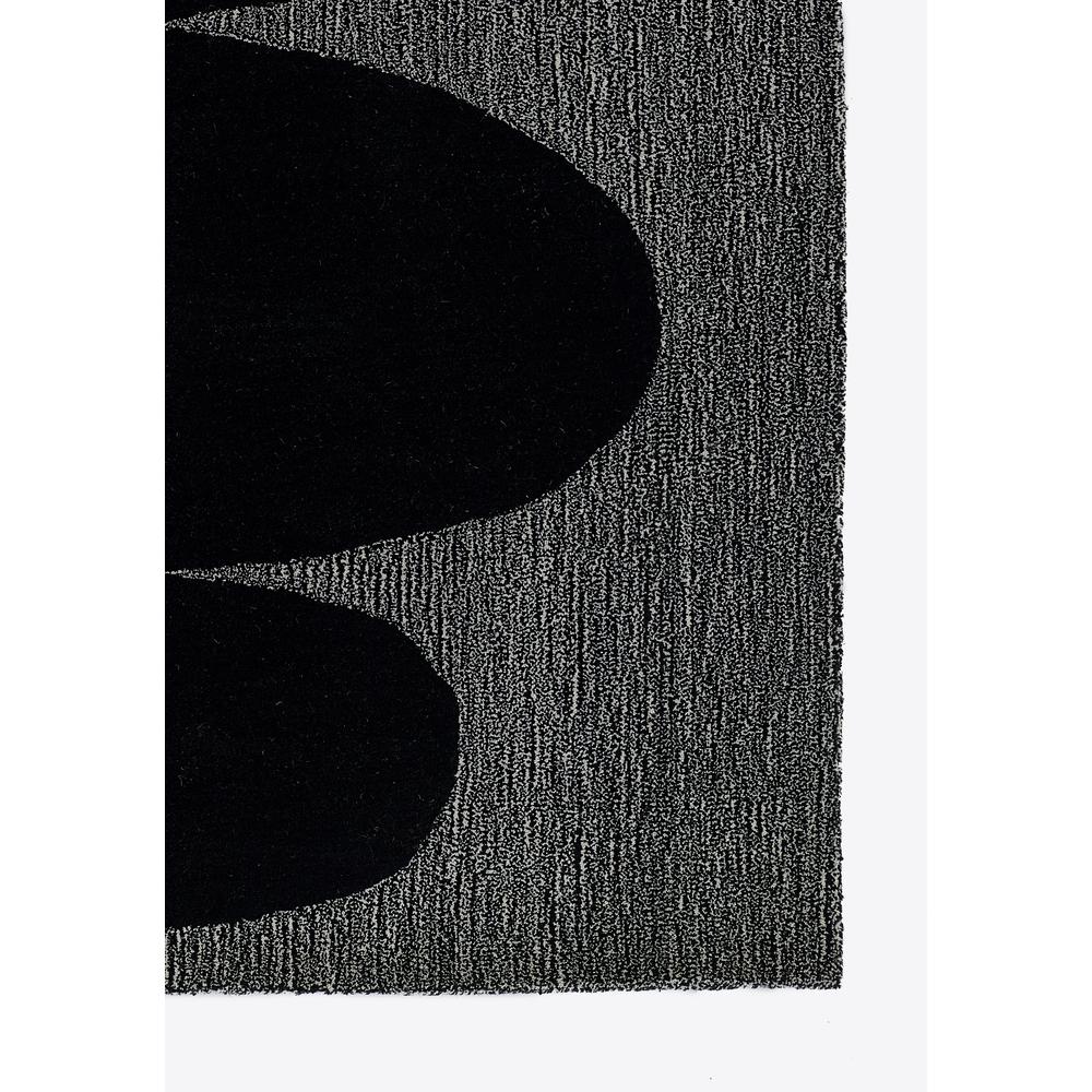 Contemporary Rectangle Area Rug, Black, 3'6" X 5'6". Picture 2