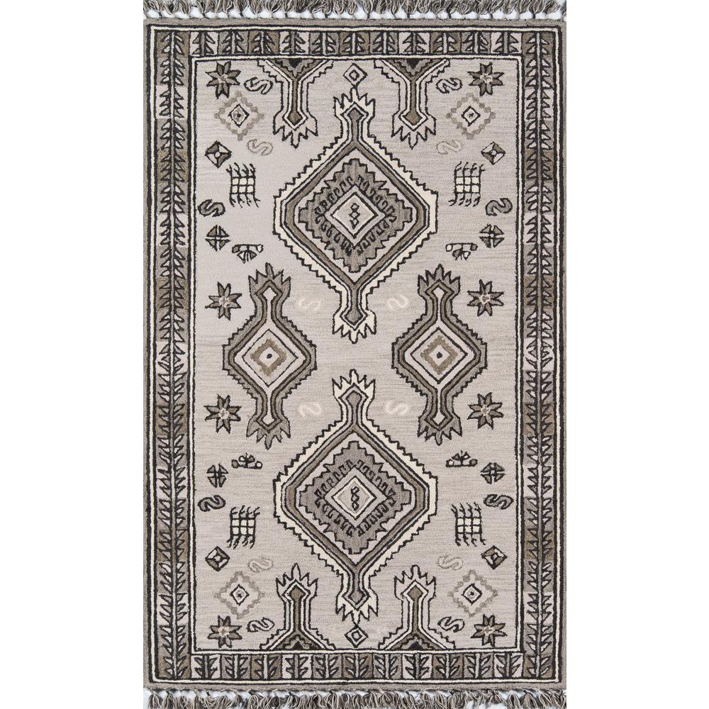 Transitional Rectangle Area Rug, Grey, 3'6" X 5'6". Picture 1