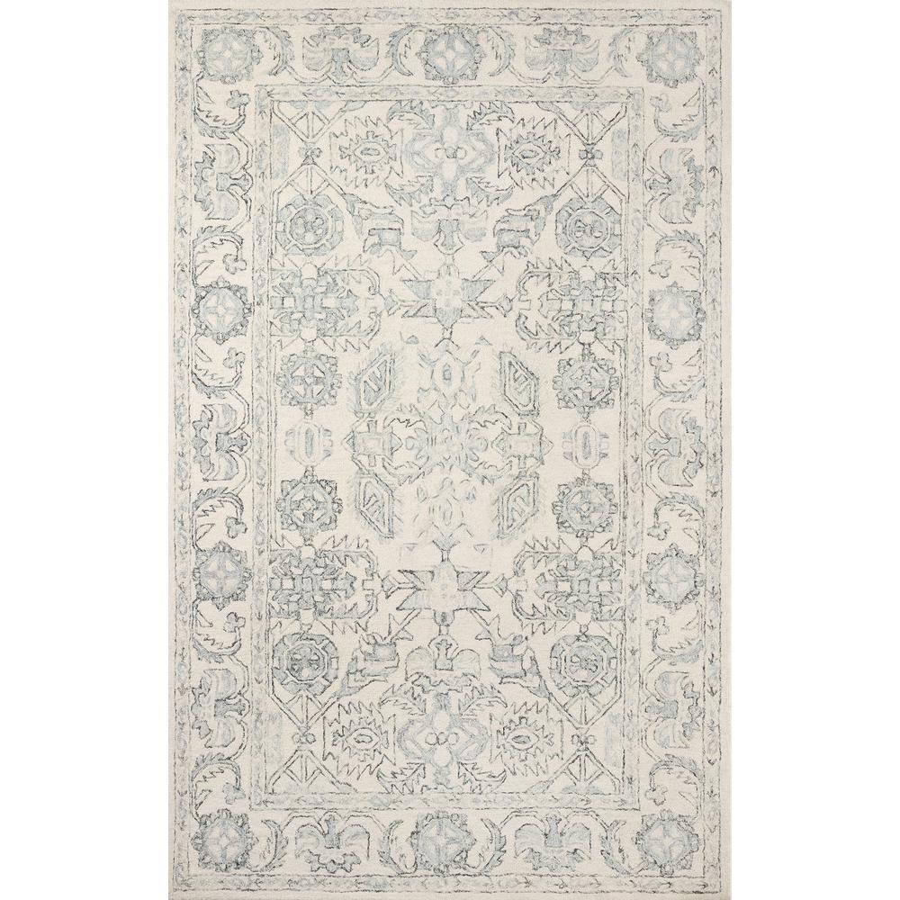 Traditional Rectangle Area Rug, Ivory, 3'6" X 5'6". Picture 1