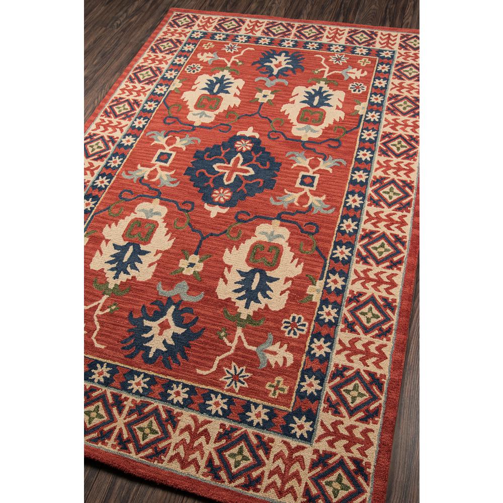 Traditional Rectangle Area Rug, Red, 3'6" X 5'6". Picture 2