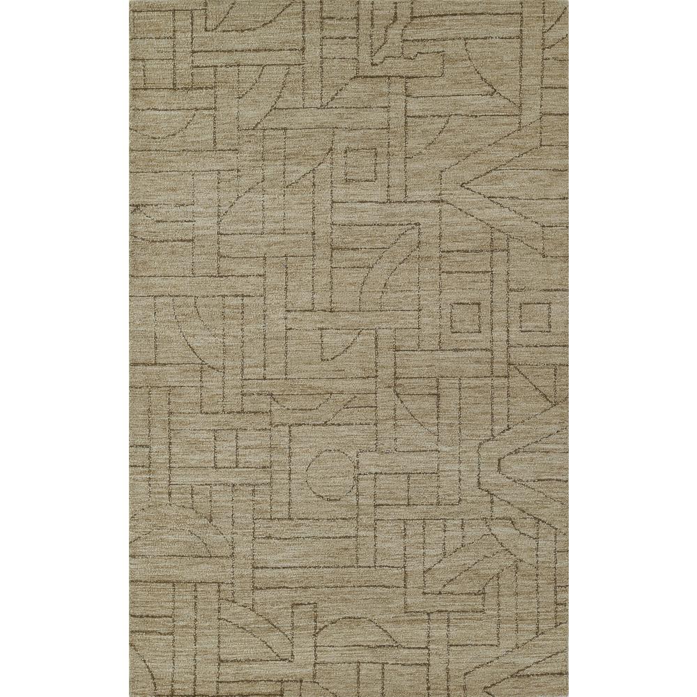 Contemporary Rectangle Area Rug, Natural, 3'6" X 5'6". Picture 1