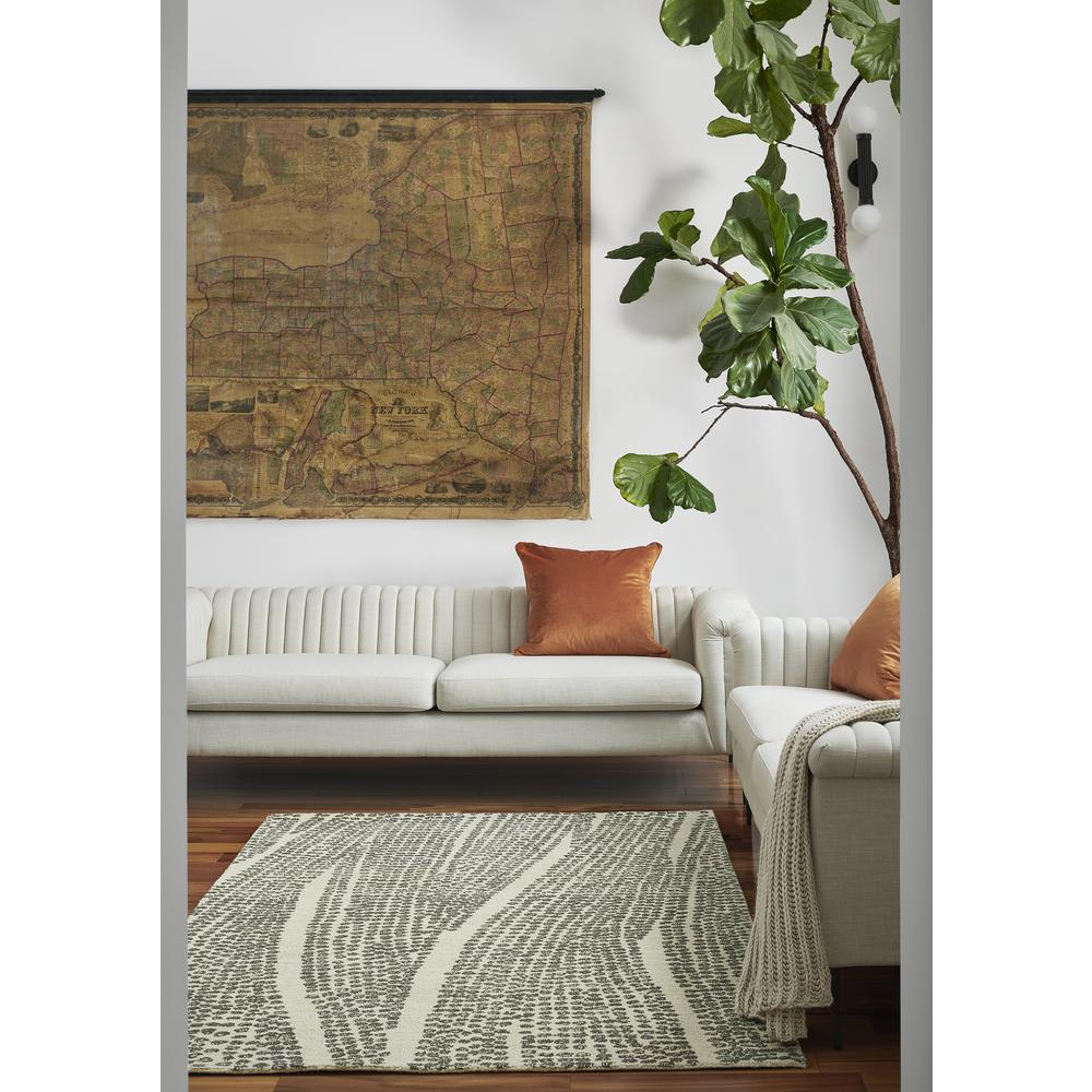 Contemporary Rectangle Area Rug, Natural, 3'6" X 5'6". Picture 9