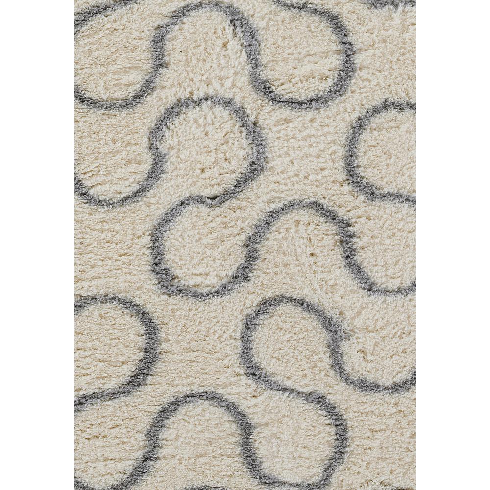 Contemporary Rectangle Area Rug, Ivory, 7'10" X 10'. Picture 7