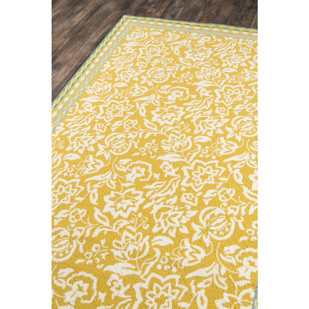 Transitional Rectangle Area Rug, Yellow, 3'9" X 5'9". Picture 2