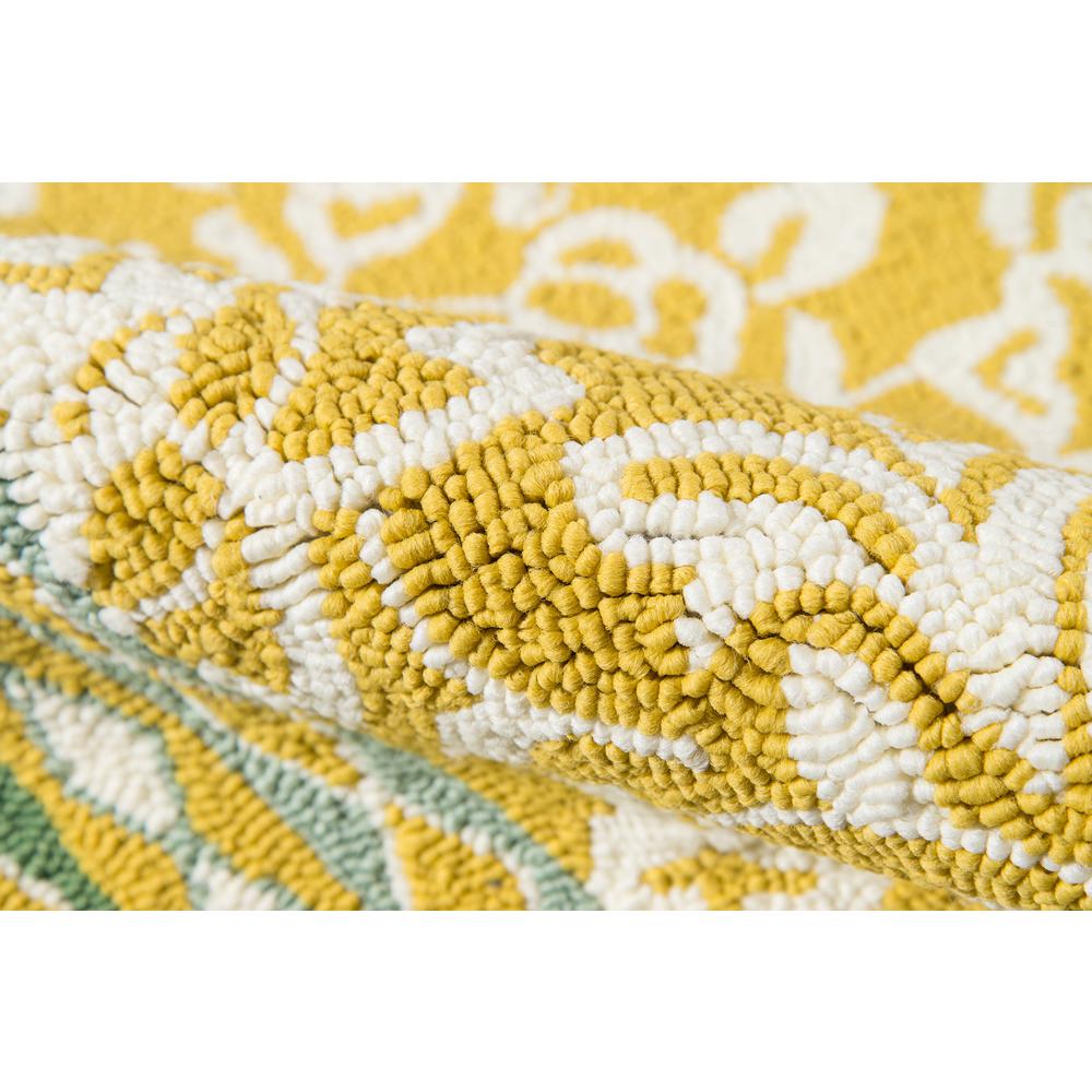 Transitional Rectangle Area Rug, Yellow, 3'9" X 5'9". Picture 4