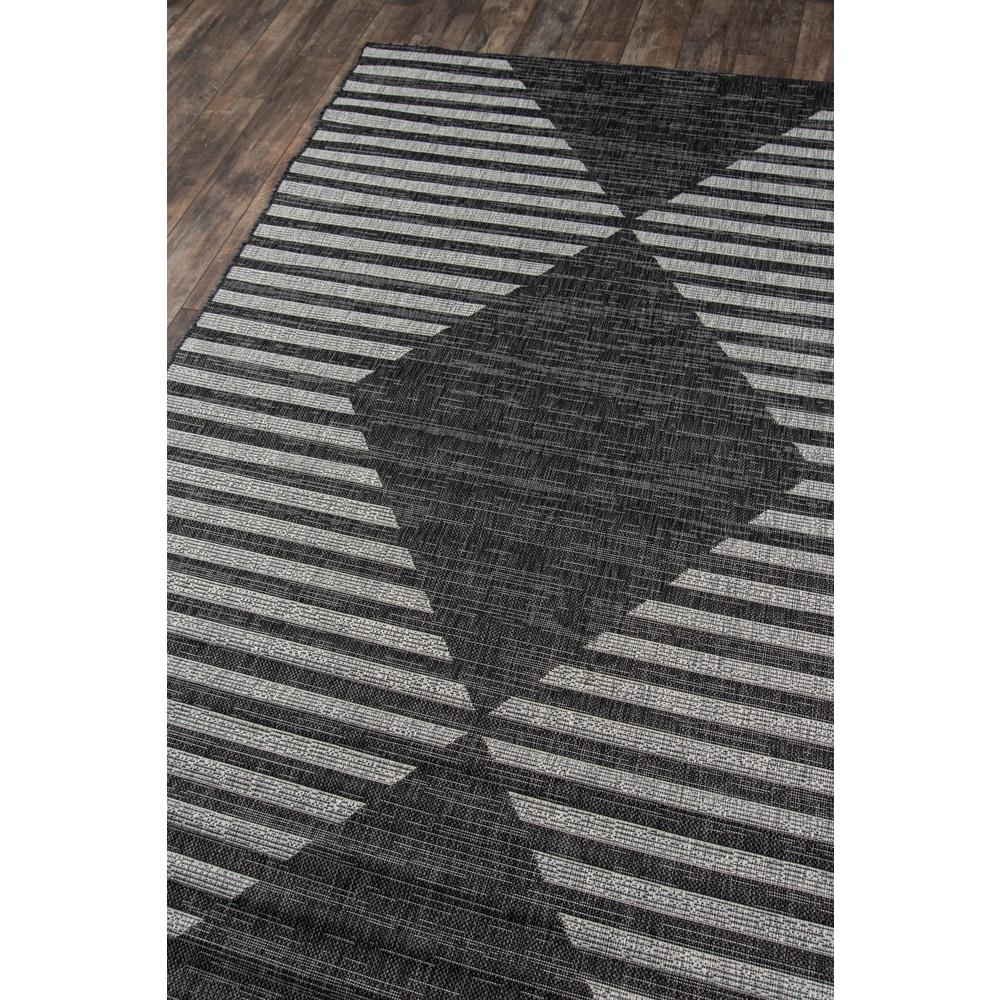 Contemporary Rectangle Area Rug, Charcoal, 3'3" X 5'. Picture 2