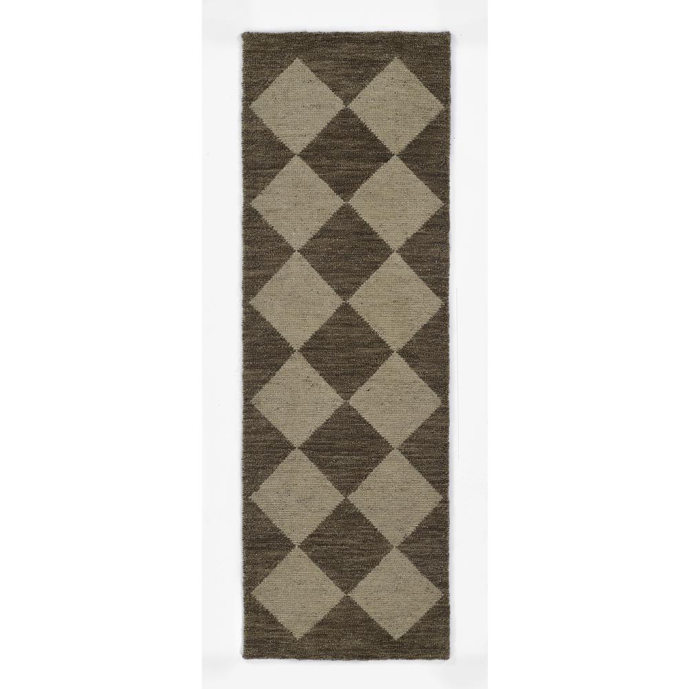 Contemporary Rectangle Area Rug, Brown, 5' X 8'. Picture 5