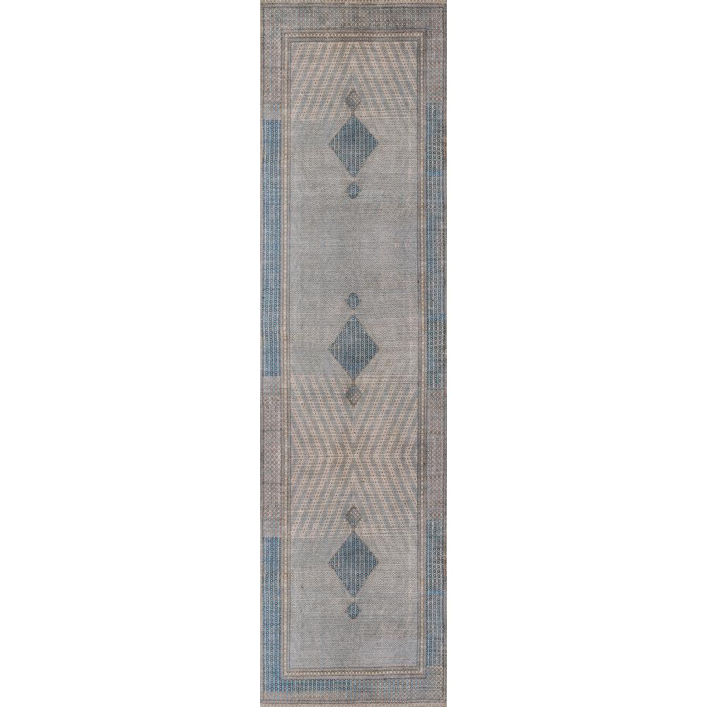 Traditional Runner Area Rug, Blue, 2'3" X 7'6" Runner. Picture 5