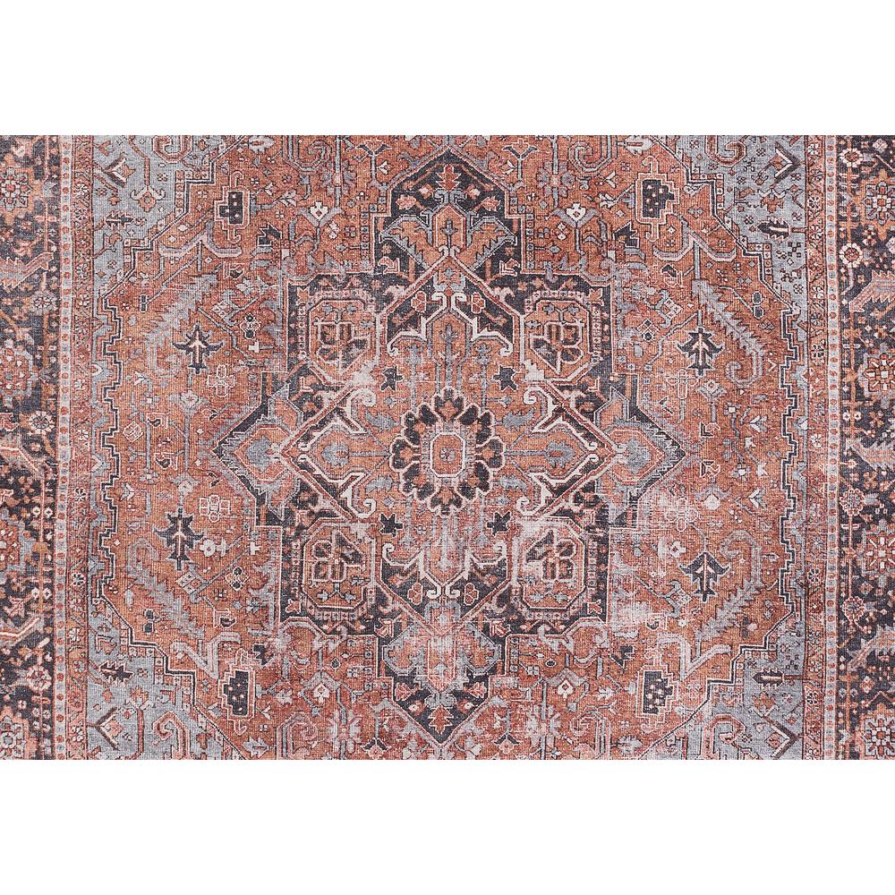Traditional Runner Area Rug, Copper, 2'3" X 7'6" Runner. Picture 7