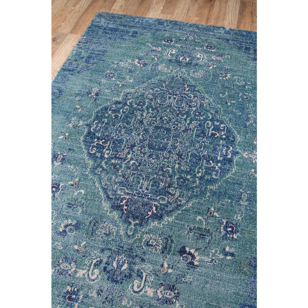 Traditional Rectangle Area Rug, Denim, 5'3" X 7'6". Picture 2