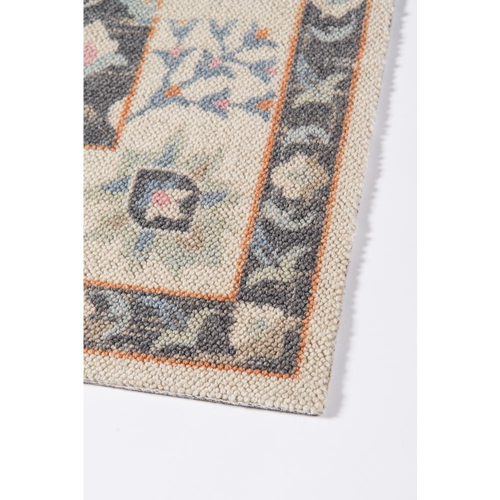 Traditional Rectangle Area Rug, Charcoal, 5'3" X 7'6". Picture 5