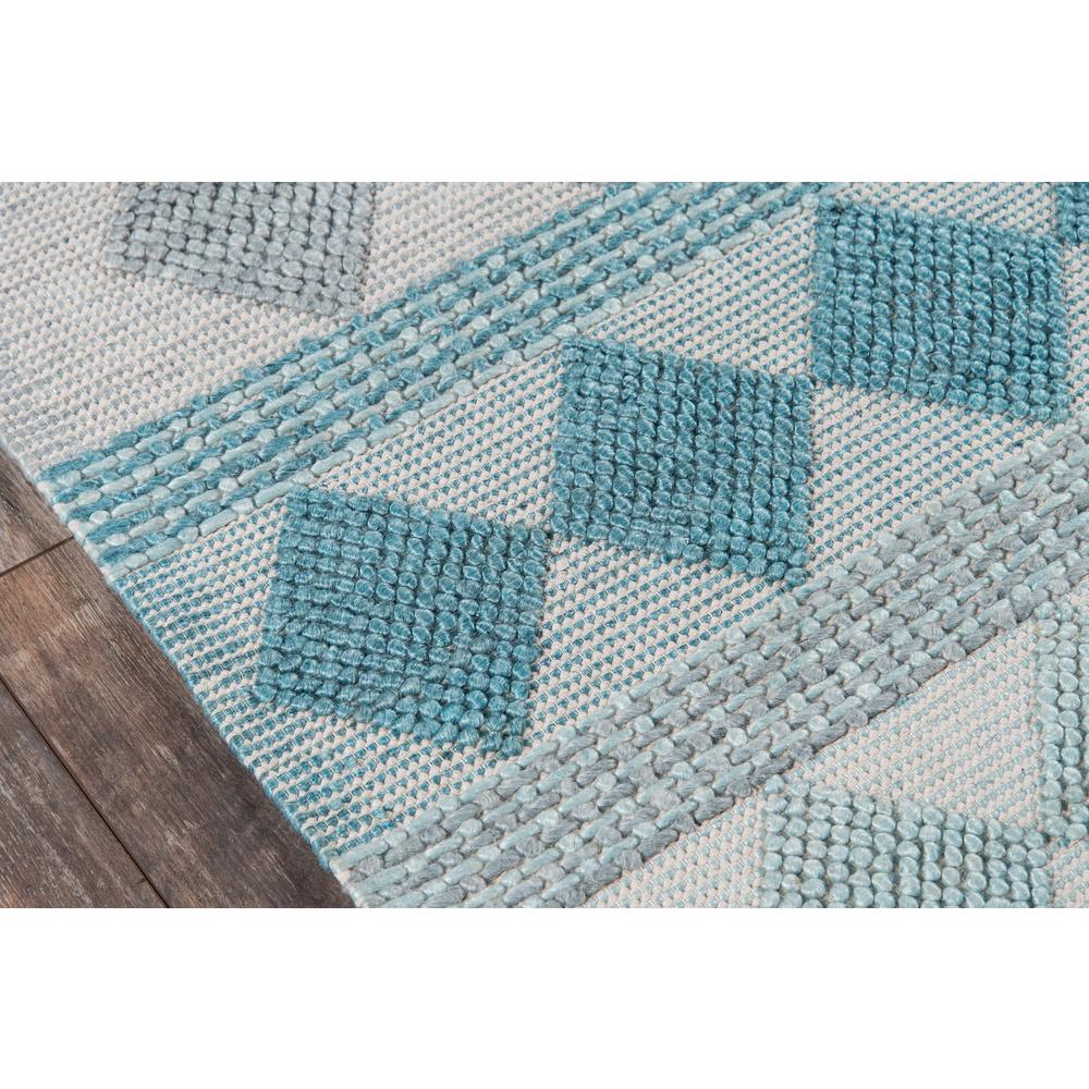 Contemporary Rectangle Area Rug, Blue, 5' X 7'. Picture 3
