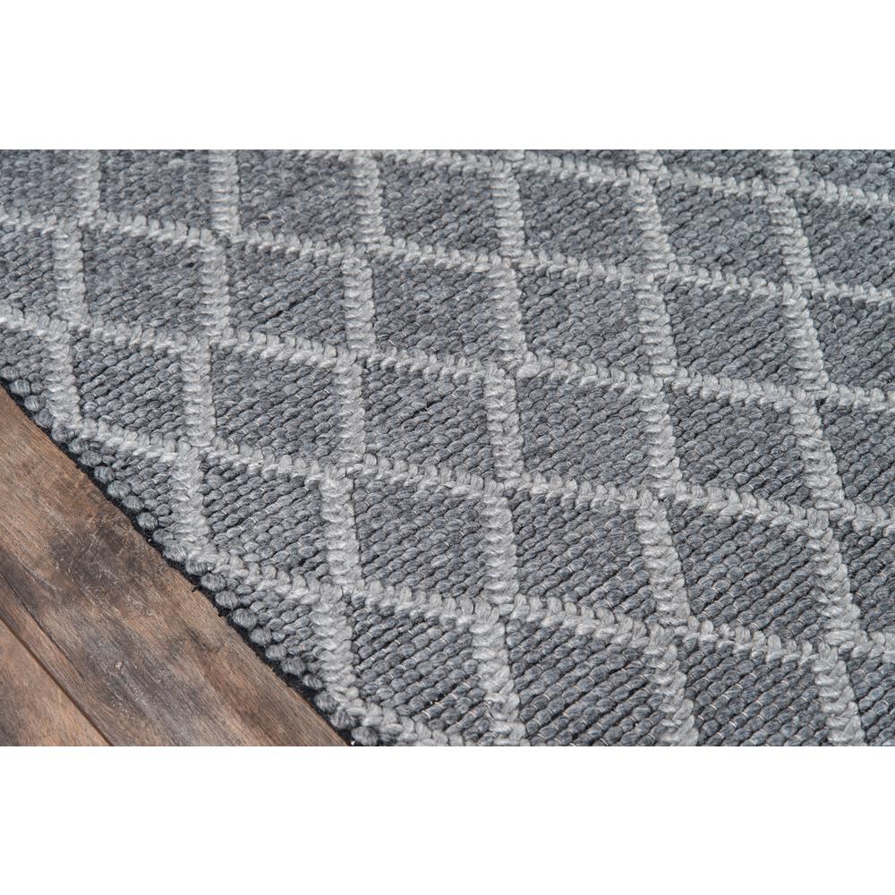 Contemporary Rectangle Area Rug, Charcoal, 5' X 7'. Picture 3