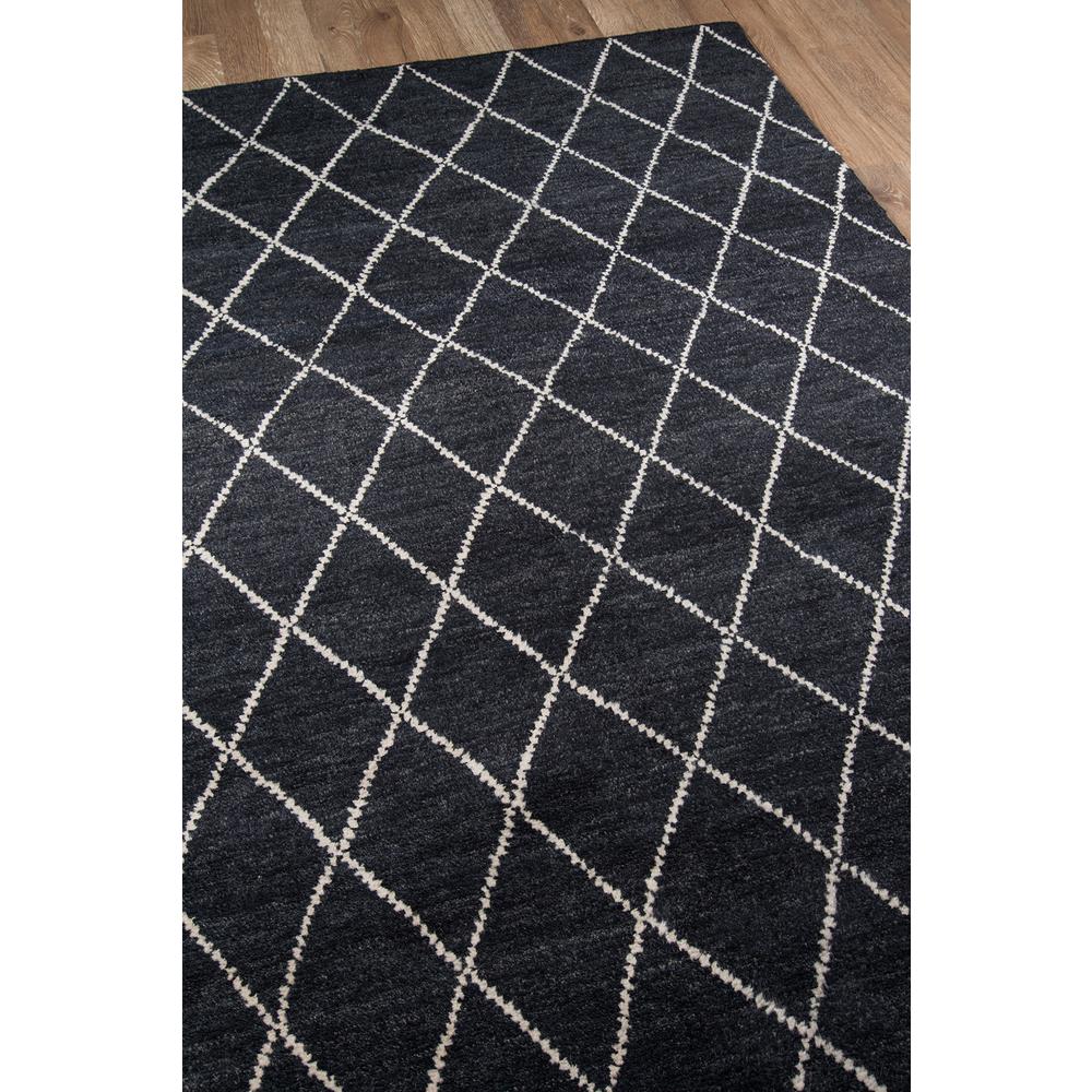 Transitional Rectangle Area Rug, Charcoal, 5' X 8'. Picture 2