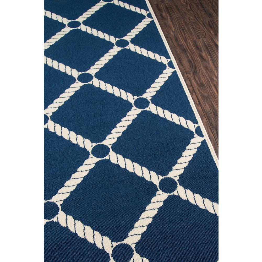 Contemporary Rectangle Area Rug, Navy, 3'11" X 5'7". Picture 3