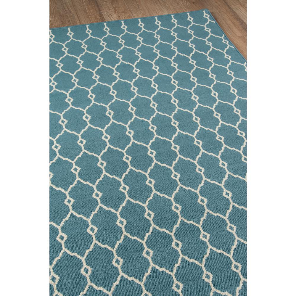 Contemporary Rectangle Area Rug, Blue, 3'11" X 5'7". Picture 2