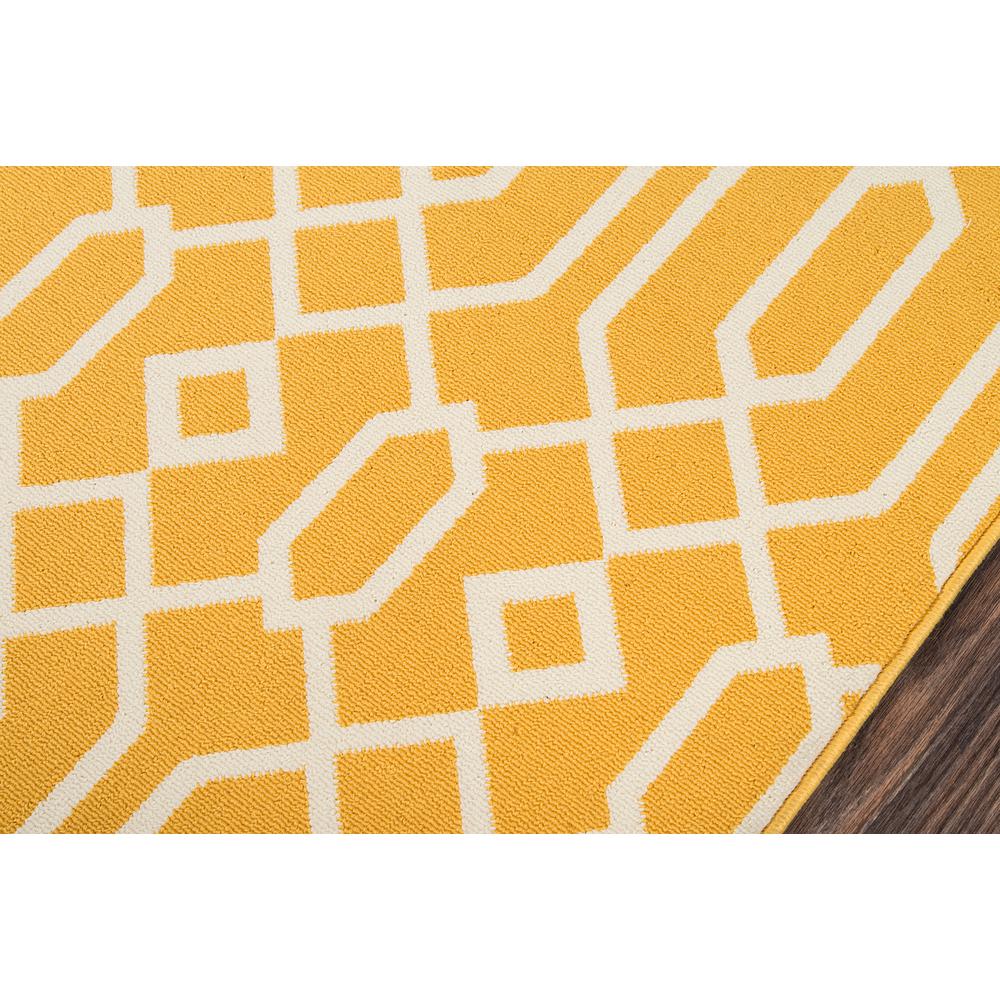 Contemporary Rectangle Area Rug, Yellow, 3'11" X 5'7". Picture 3