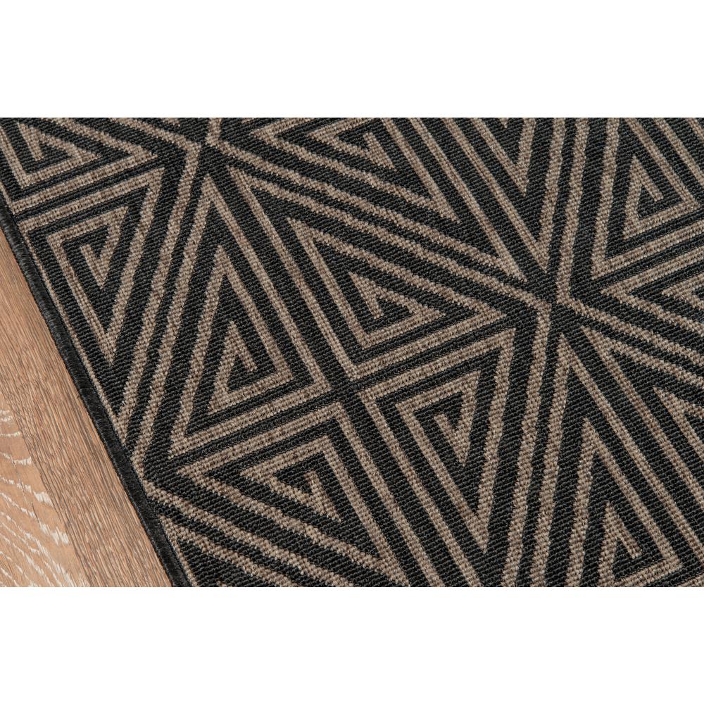 Contemporary Rectangle Area Rug, Charcoal, 3'11" X 5'7". Picture 3