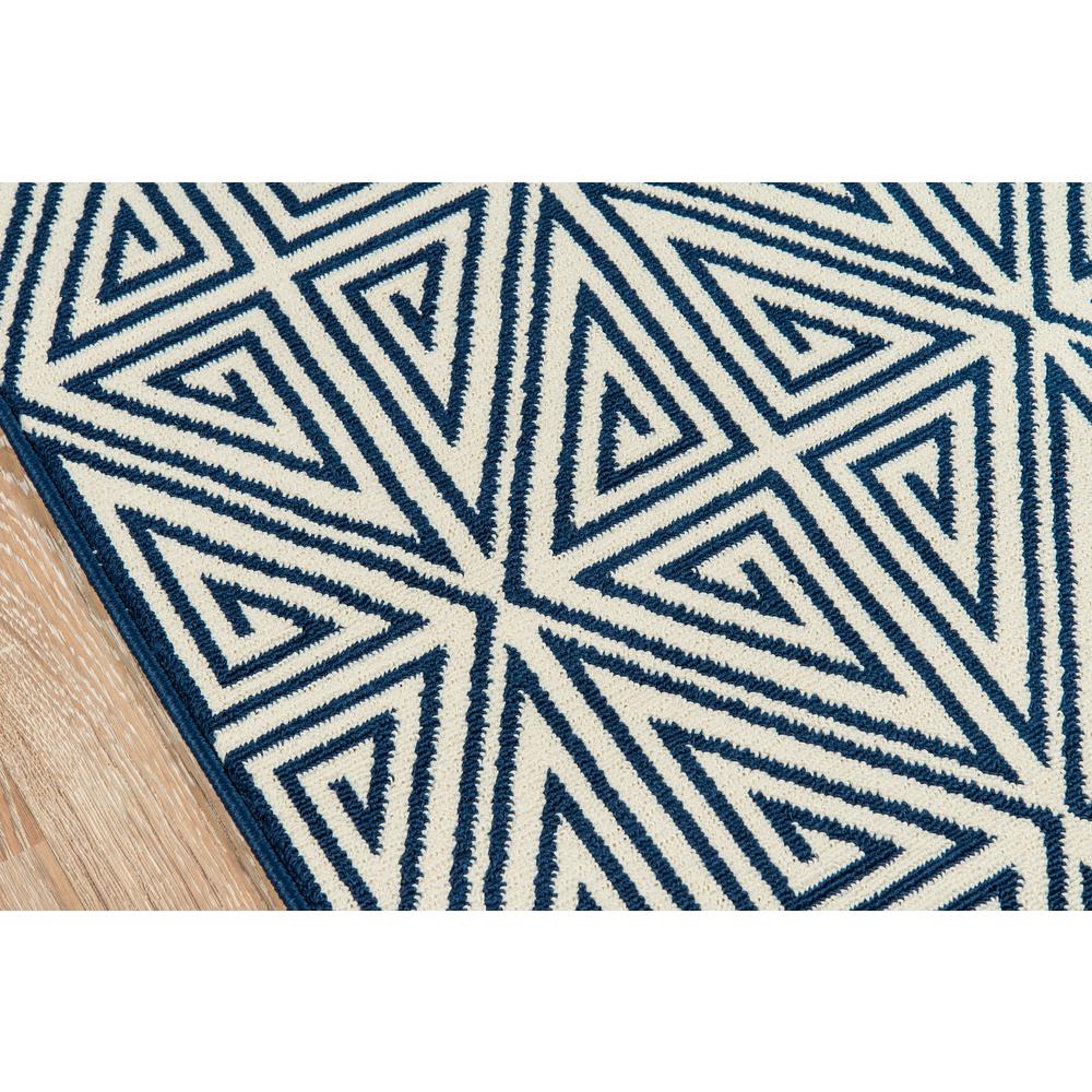 Contemporary Rectangle Area Rug, Navy, 3'11" X 5'7". Picture 3
