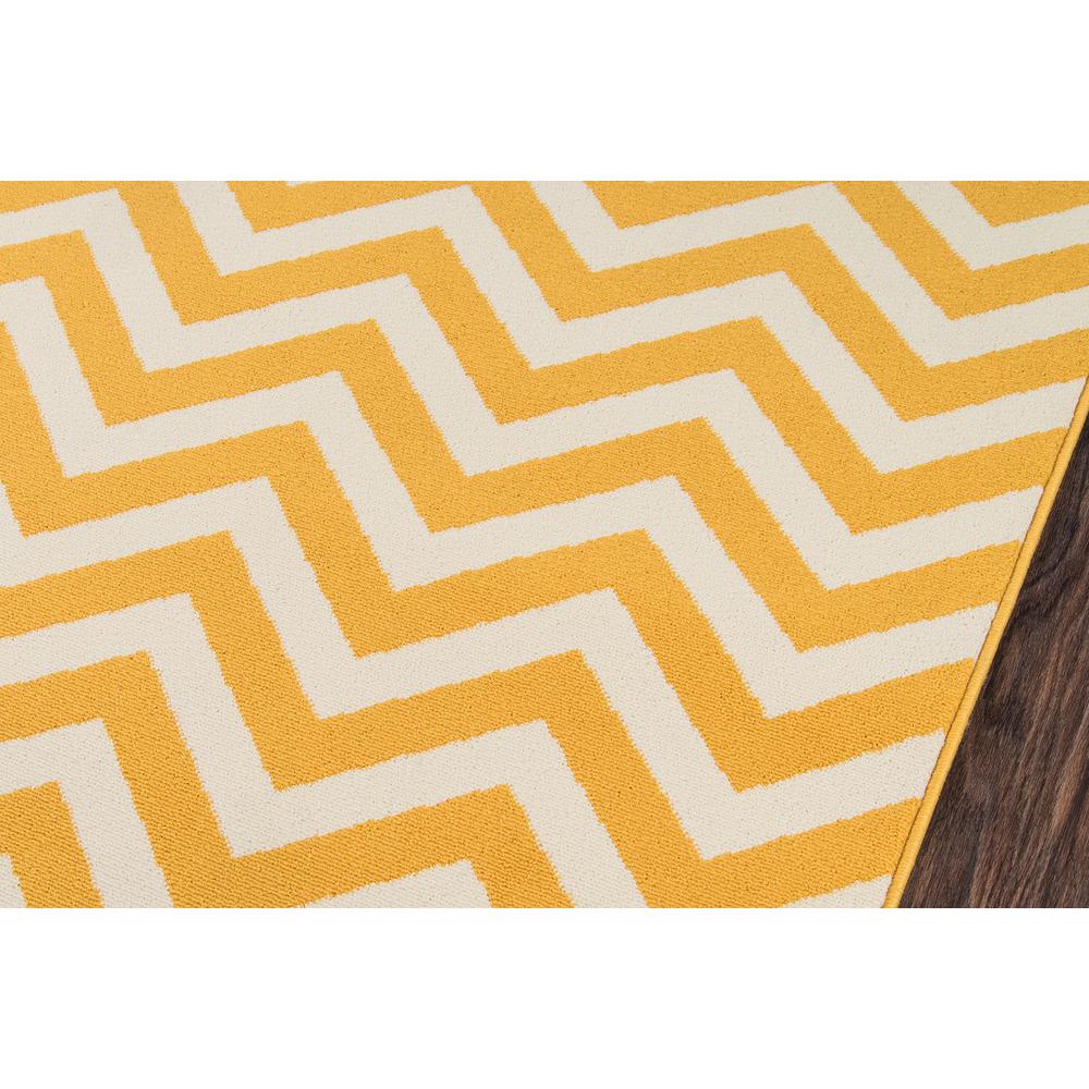 Contemporary Rectangle Area Rug, Yellow, 3'11" X 5'7". Picture 3