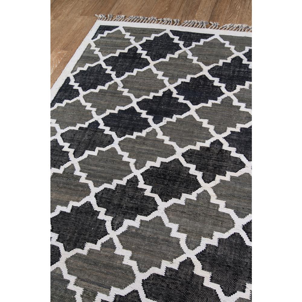 Contemporary Rectangle Area Rug, Charcoal, 3'3" X 5'3". Picture 2