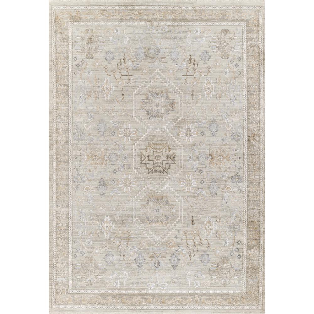 Traditional Rectangle Area Rug, Grey, 5'3" X 7'7". Picture 1