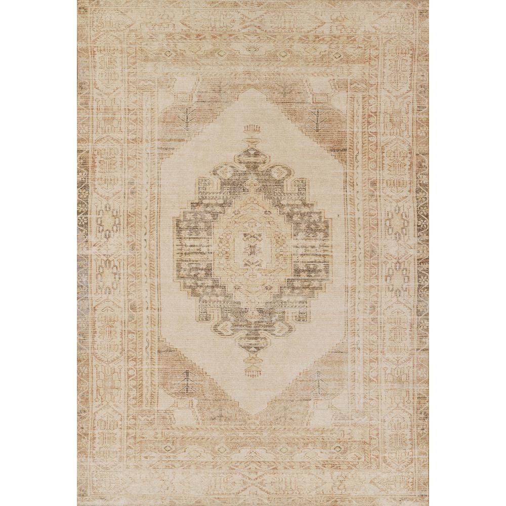 Traditional Rectangle Area Rug, Beige, 5'6" X 8'6". Picture 1