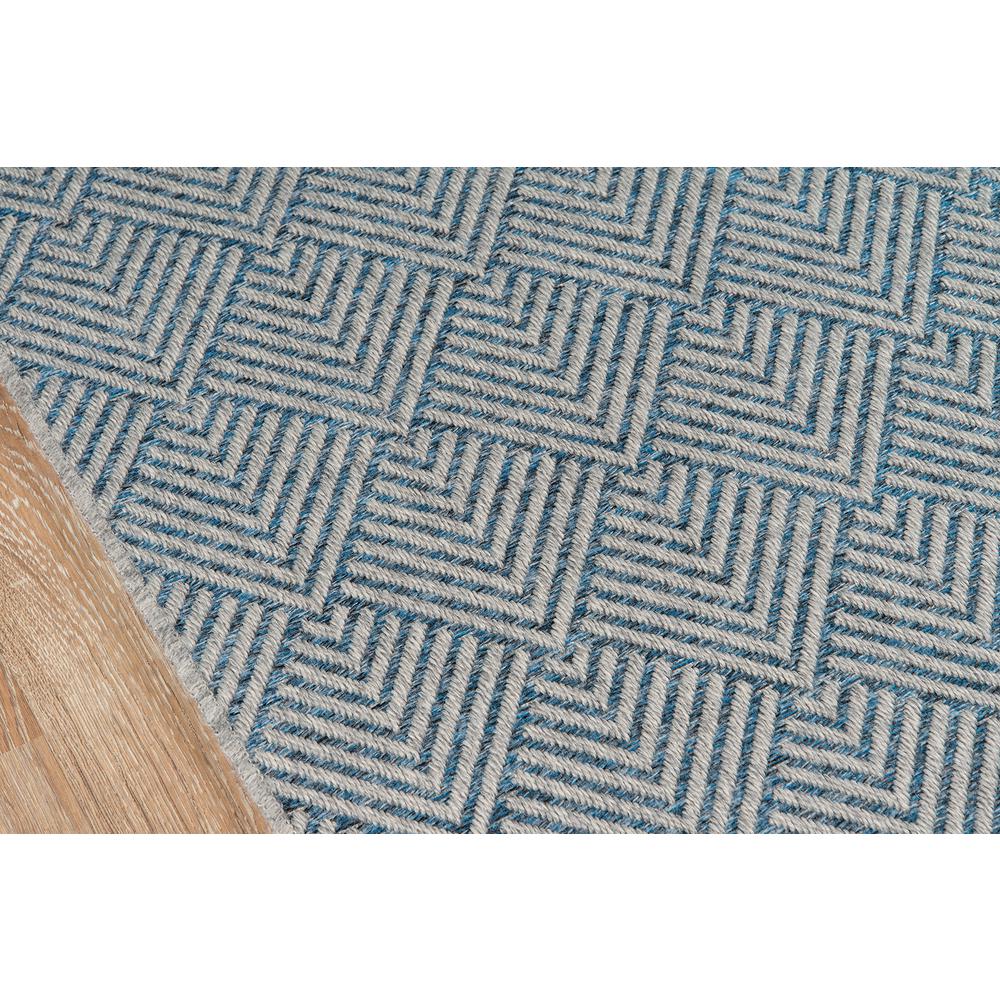 Contemporary Runner Area Rug, Blue, 2'7" X 7'6" Runner. Picture 3