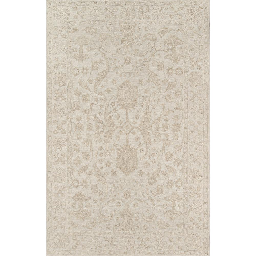 Traditional Rectangle Area Rug, Beige, 5' X 8'. Picture 1