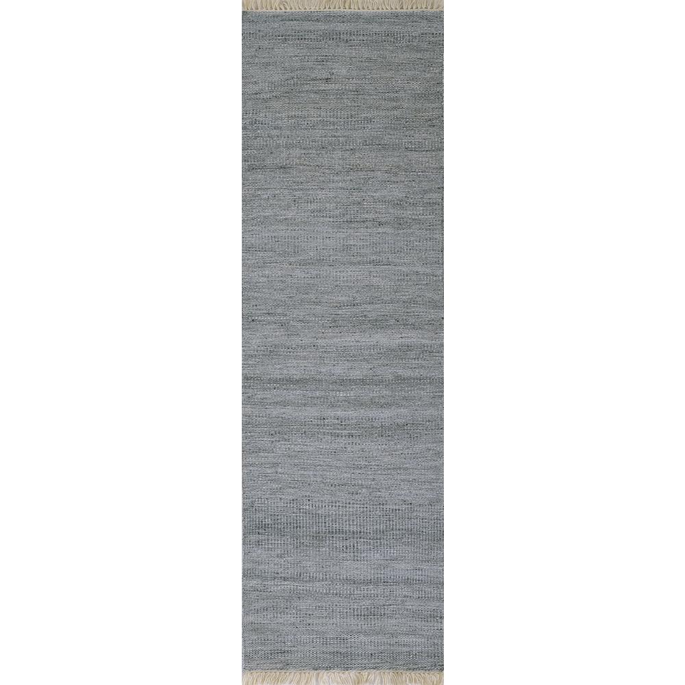 Contemporary Runner Area Rug, Silver, 2'3" X 8' Runner. Picture 5