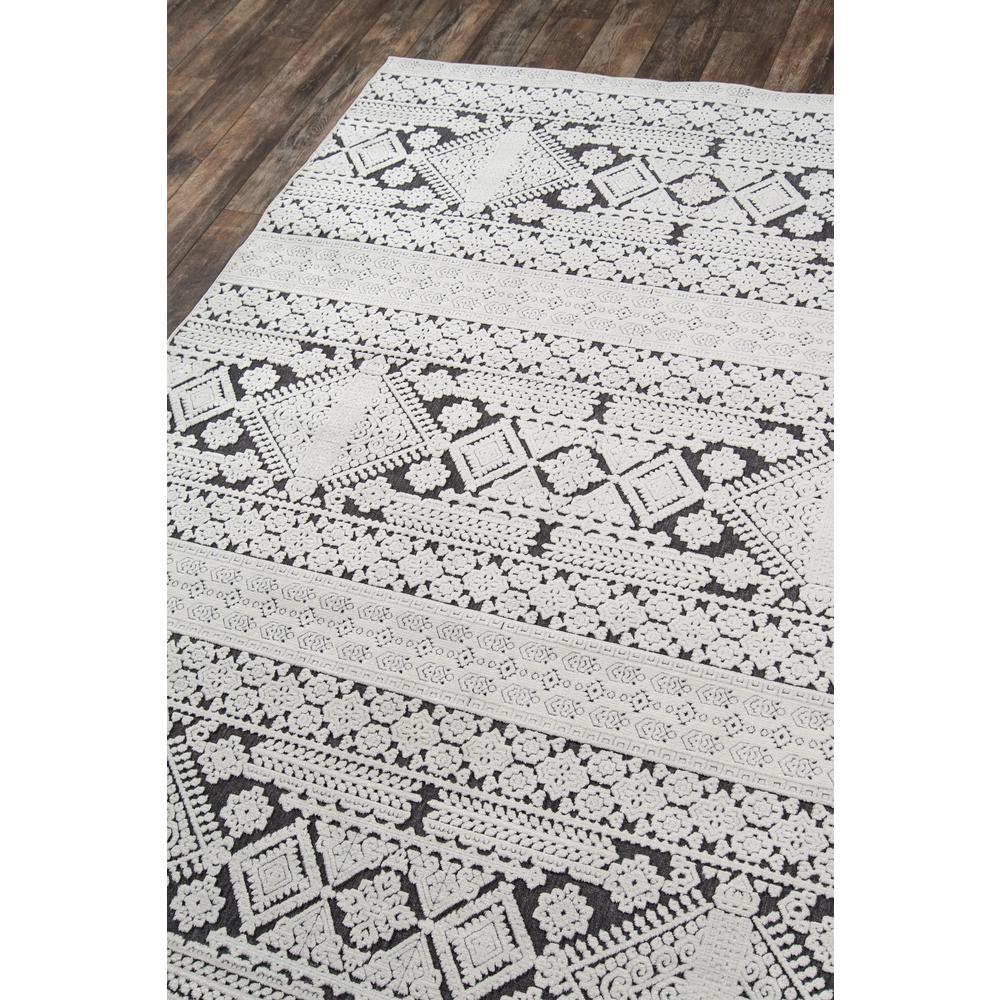 Traditional Rectangle Area Rug, Charcoal, 5'3" X 7'6". Picture 2