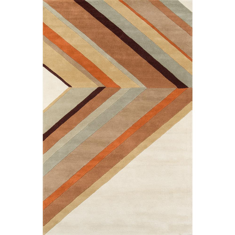 Contemporary Rectangle Area Rug, Brown, 8' X 10'. Picture 1