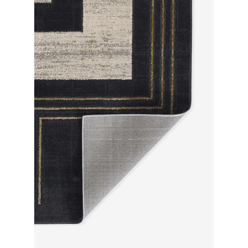 Contemporary Rectangle Area Rug, Charcoal, 5'1" X 7'7". Picture 2
