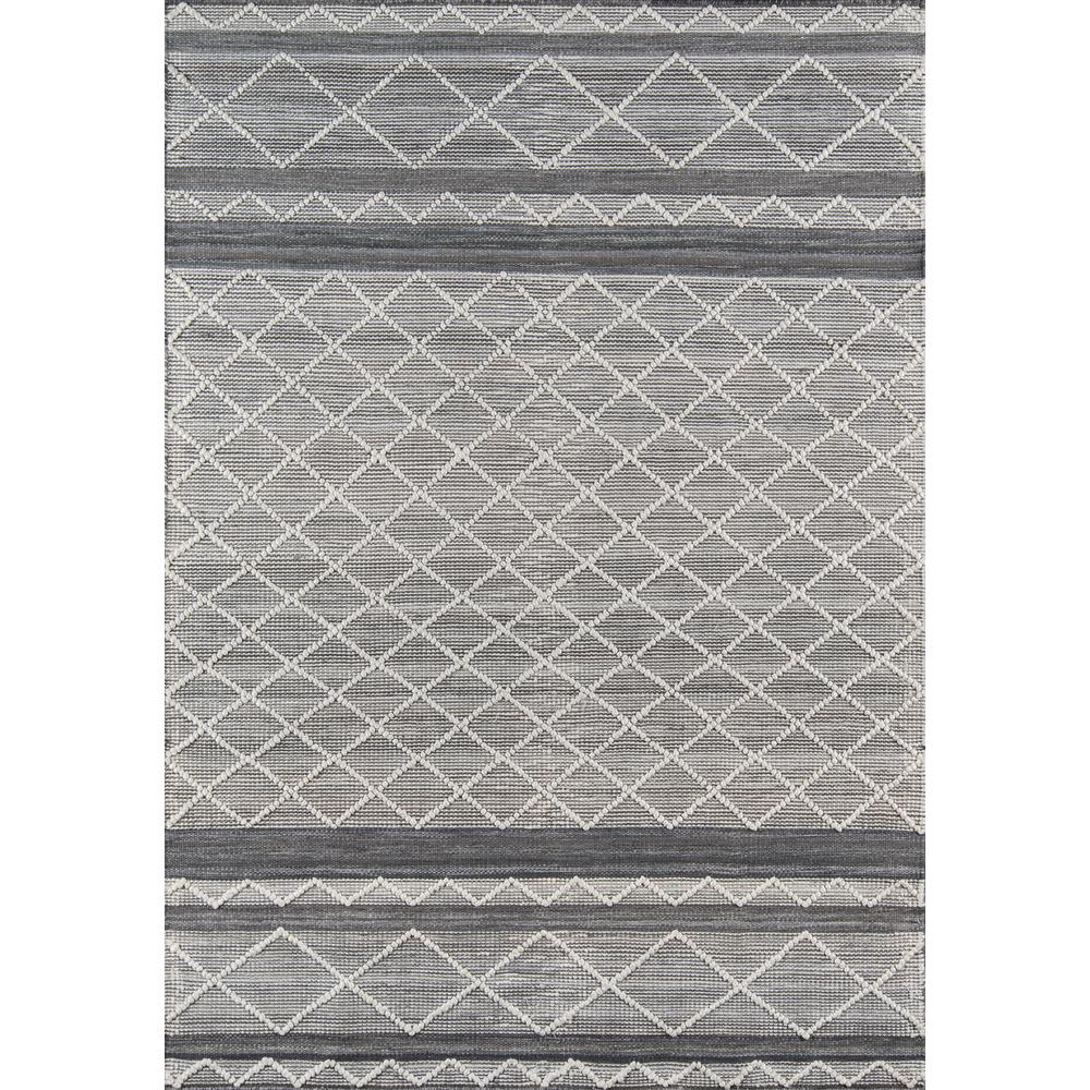 Contemporary Rectangle Area Rug, Grey, 5' X 8'. Picture 1