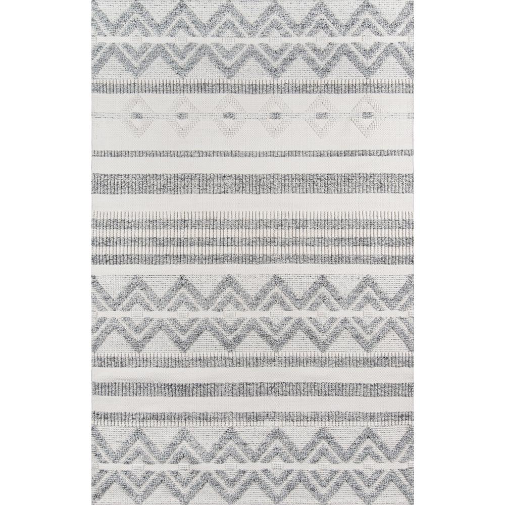 Contemporary Rectangle Area Rug, Ivory, 5' X 8'. Picture 1