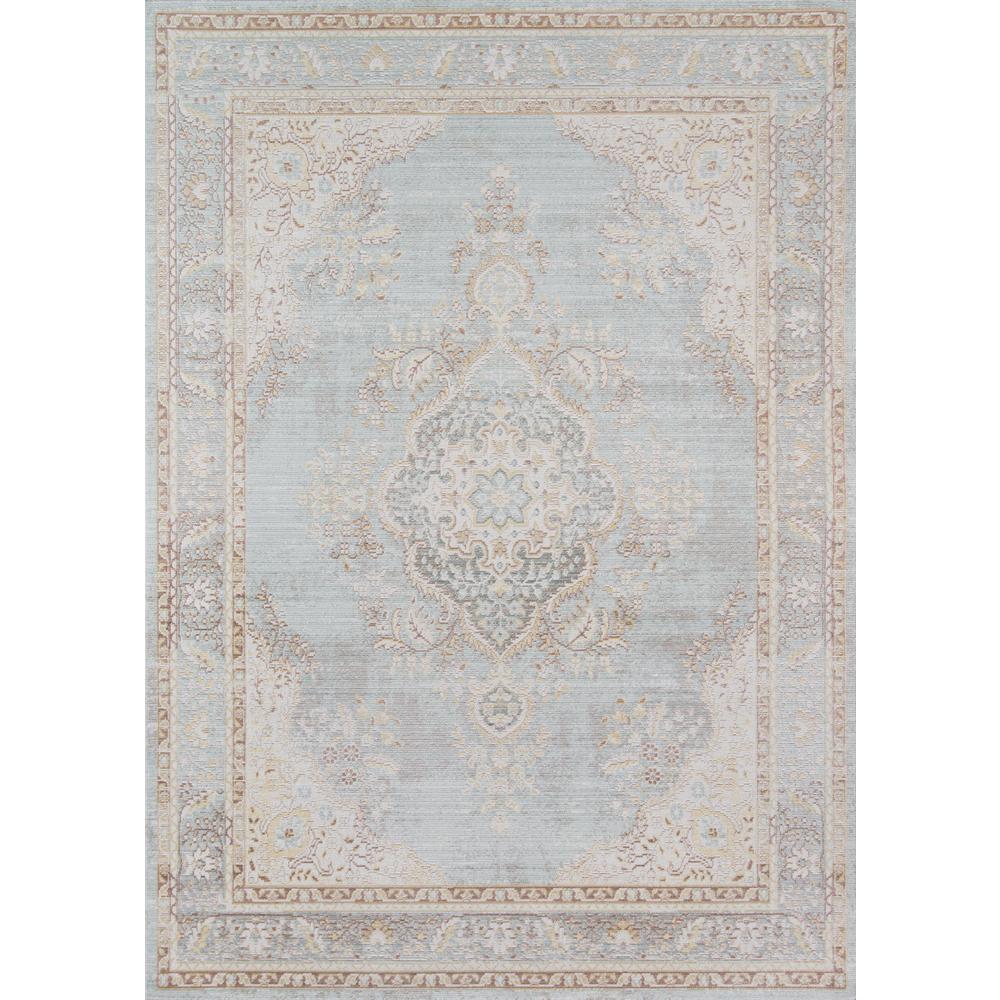 Isabella Area Rug, Blue, 5'3" X 7'3". The main picture.