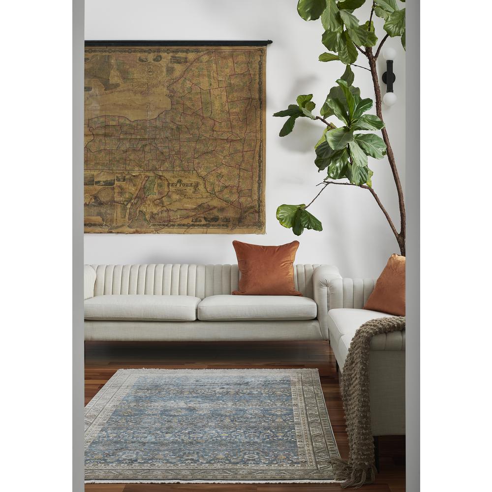 Traditional Rectangle Area Rug, Blue, 3' X 5'. Picture 8